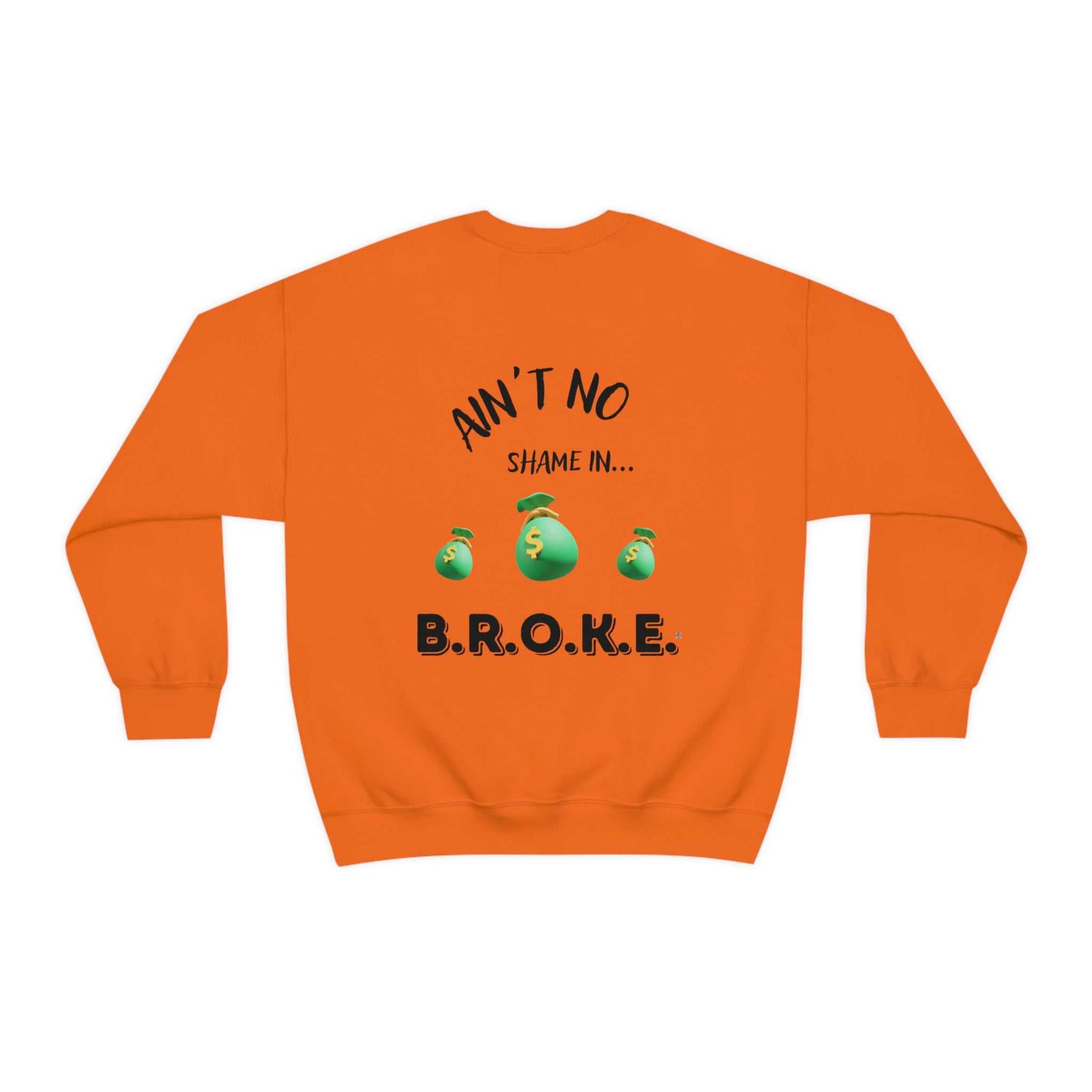 B.R.O.K.E. Unisex Heavy Blend™ Crewneck Sweatshirt Hoodies and Sweatshirts Sweatshirt Good Vibes Daily Lab 38