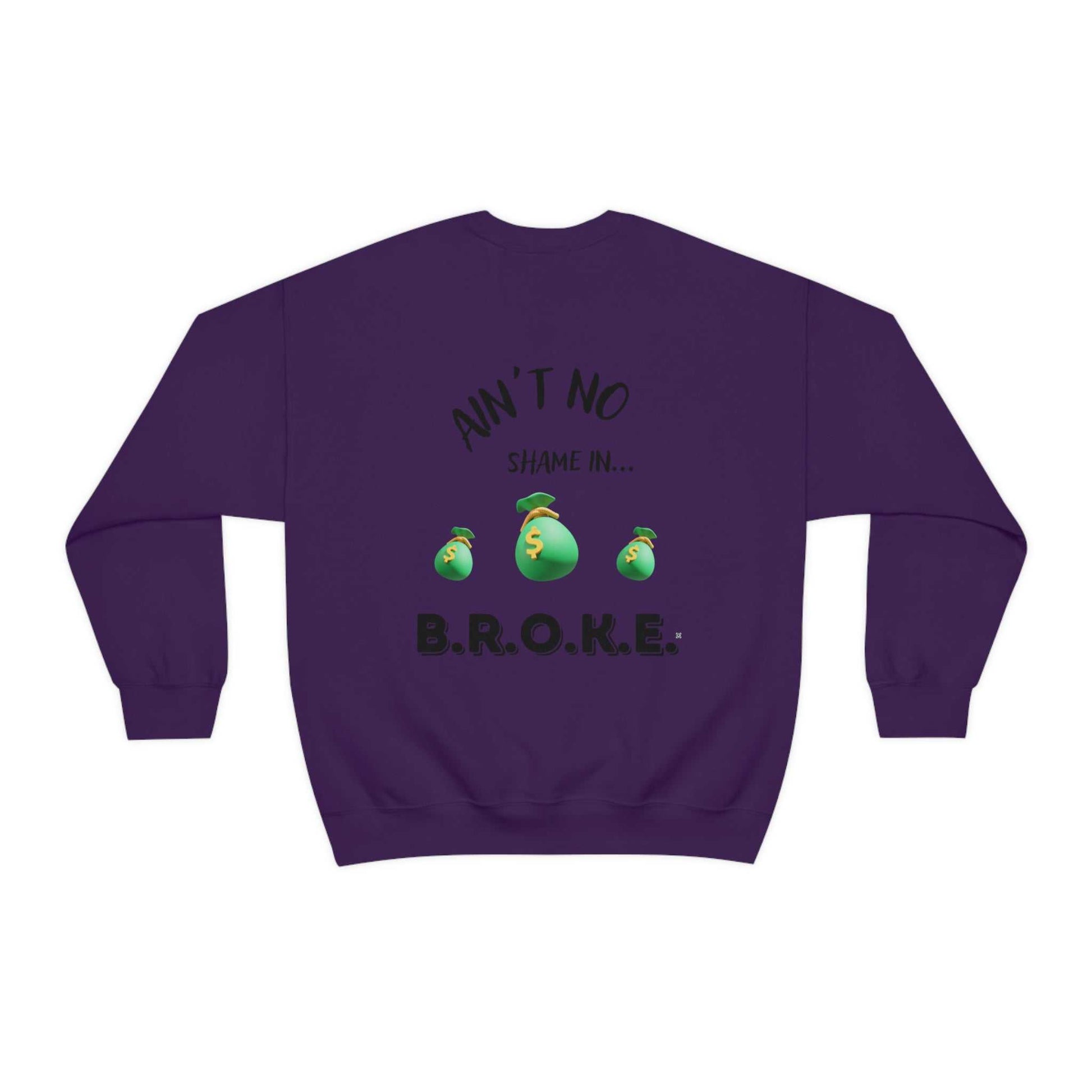 B.R.O.K.E. Unisex Heavy Blend™ Crewneck Sweatshirt Hoodies and Sweatshirts Sweatshirt Good Vibes Daily Lab 38