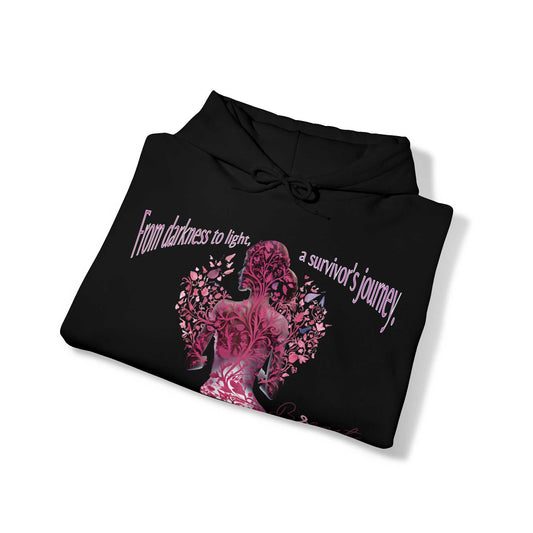 From Darkness to Light Heavy Blend™ Hooded Sweatshirt Breast Cancer Awareness Hoodie Good Vibes Daily Lab 54