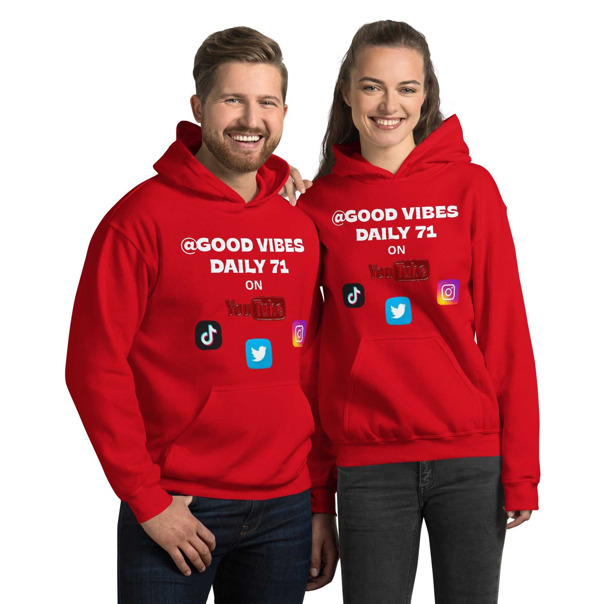 Good Vibes Unisex Hoodie Hoodies and Sweatshirts Hoodie Good Vibes Daily Lab 42