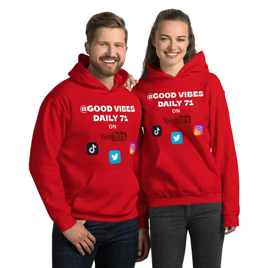 Good Vibes Unisex Hoodie Hoodies and Sweatshirts Hoodie Good Vibes Daily Lab 42