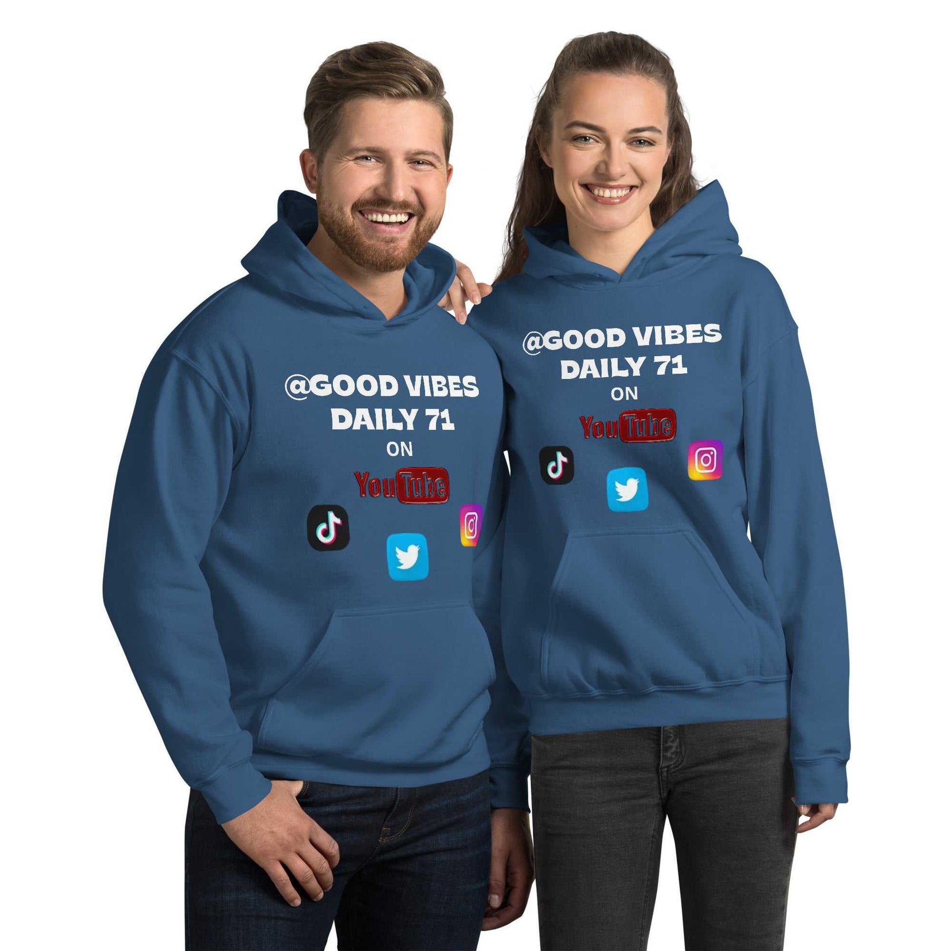 Good Vibes Unisex Hoodie Hoodies and Sweatshirts Hoodie Good Vibes Daily Lab 42