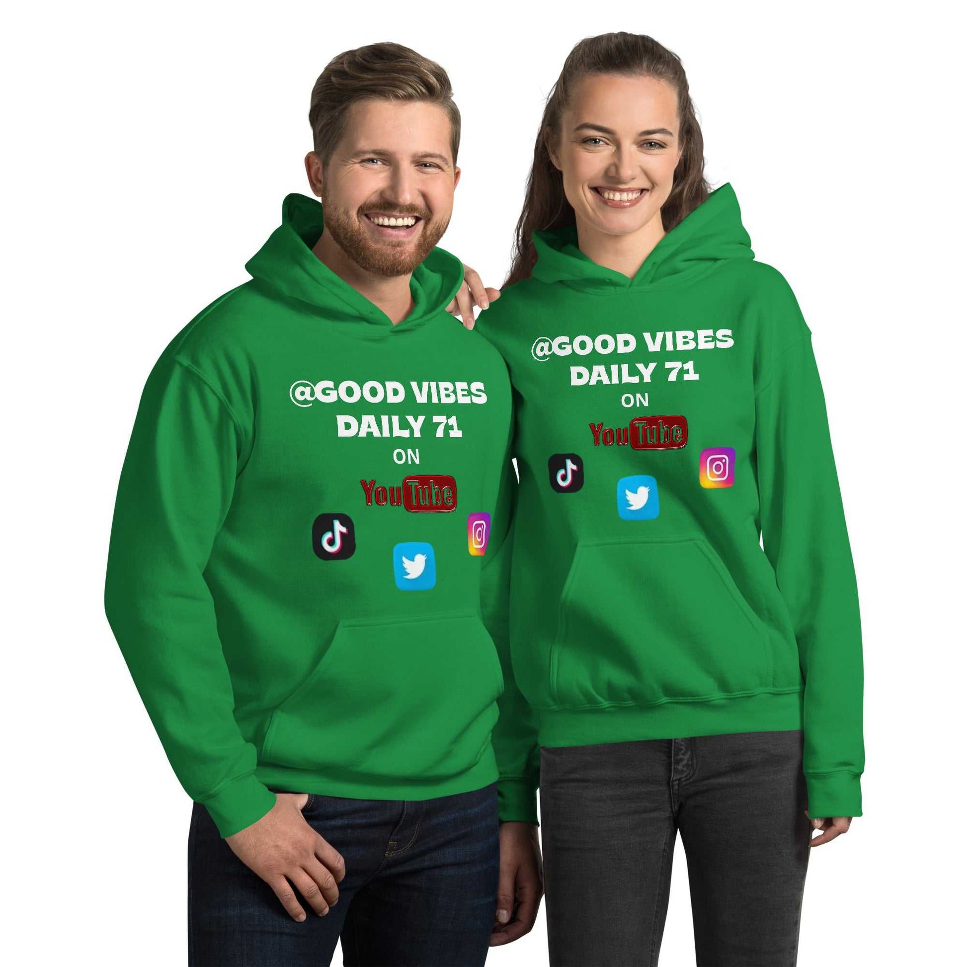 Good Vibes Unisex Hoodie Hoodies and Sweatshirts Hoodie Good Vibes Daily Lab 42