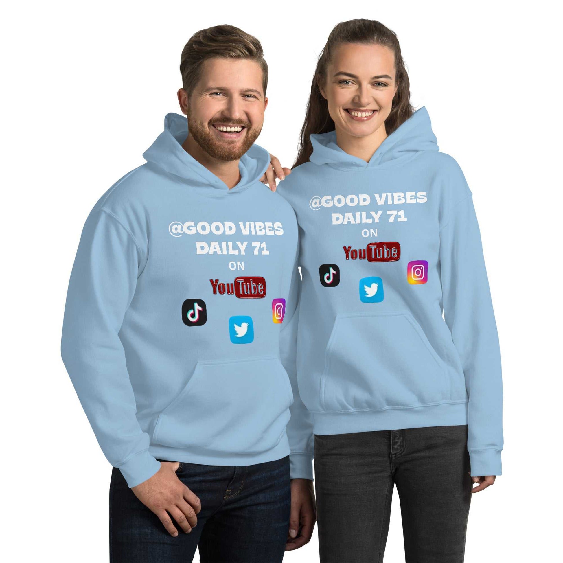 Good Vibes Unisex Hoodie Hoodies and Sweatshirts Hoodie Good Vibes Daily Lab 42