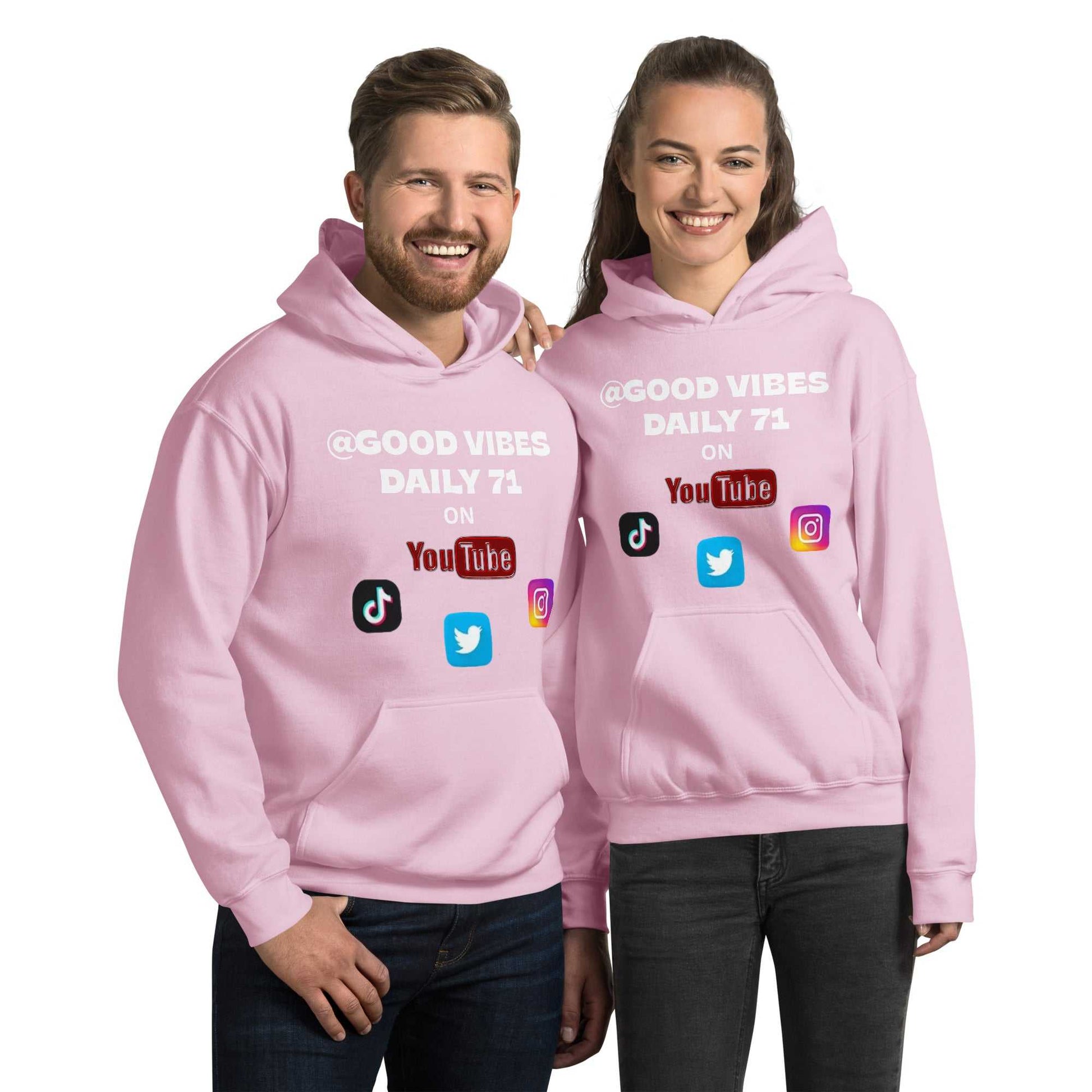 Good Vibes Unisex Hoodie Hoodies and Sweatshirts Hoodie Good Vibes Daily Lab 42