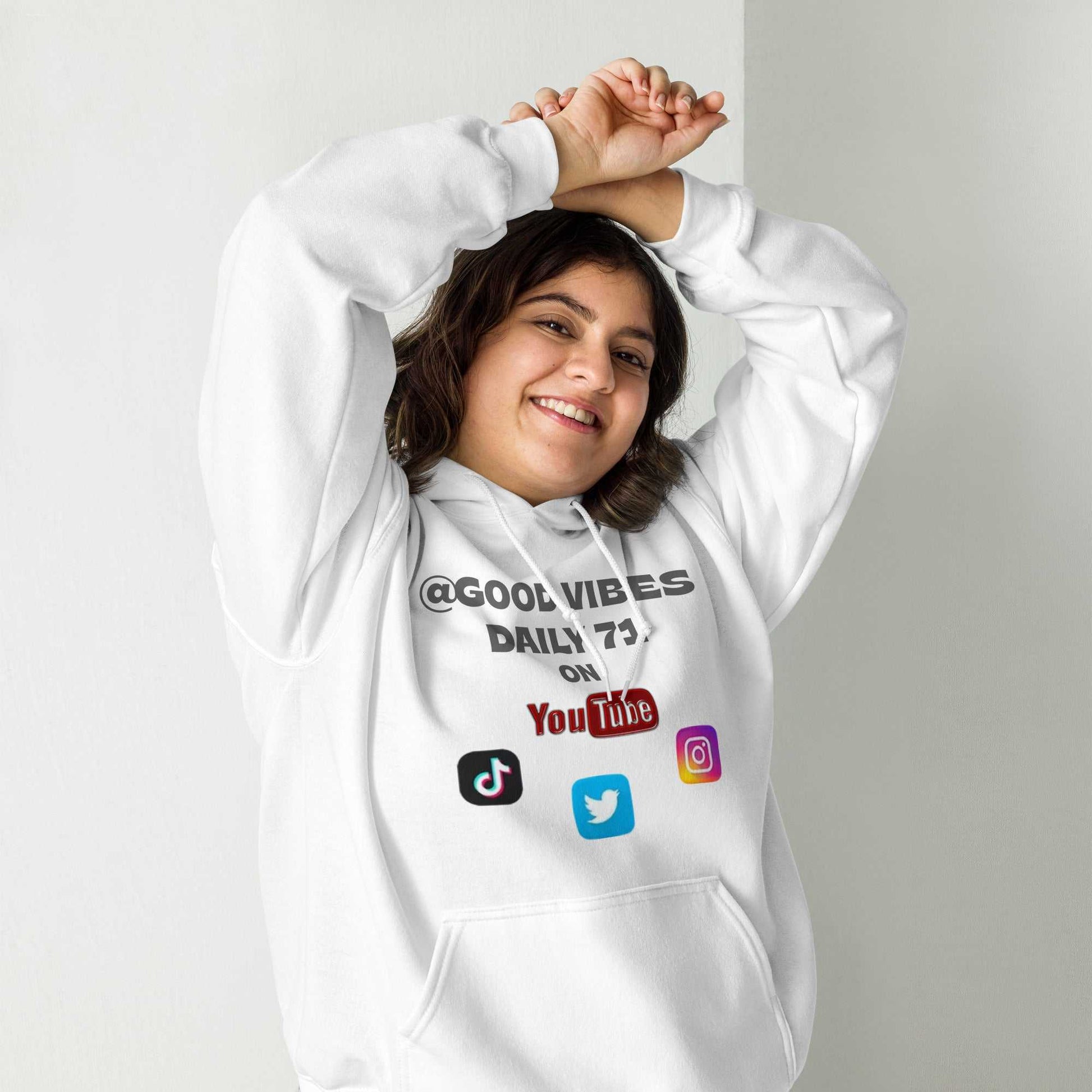 Good Vibes Unisex Hoodie Hoodies and Sweatshirts Hoodie Good Vibes Daily Lab 42
