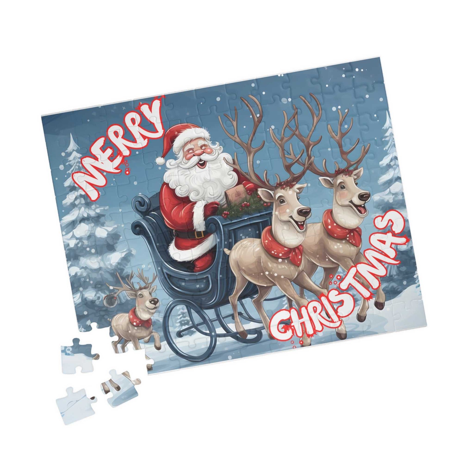 Merry Christmas Puzzle (110, 252, 500-piece) All Products Puzzle Good Vibes Daily Lab 13