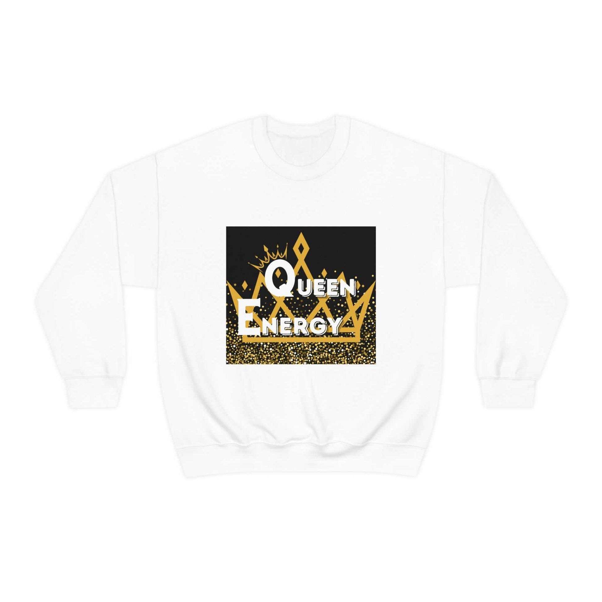 Queen Energy Unisex Heavy Blend™ Crewneck Sweatshirt Hoodies and Sweatshirts Sweatshirt Good Vibes Daily Lab 38