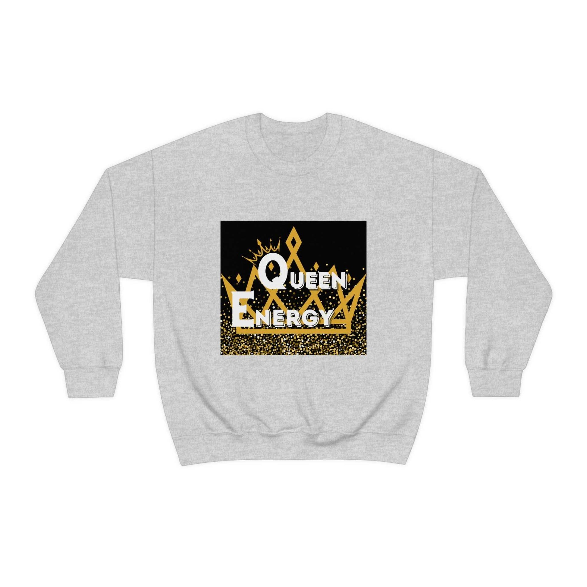 Queen Energy Unisex Heavy Blend™ Crewneck Sweatshirt Hoodies and Sweatshirts Sweatshirt Good Vibes Daily Lab 38