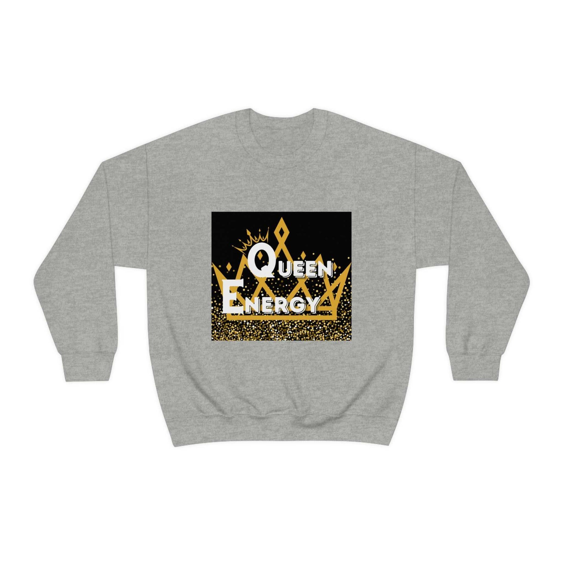 Queen Energy Unisex Heavy Blend™ Crewneck Sweatshirt Hoodies and Sweatshirts Sweatshirt Good Vibes Daily Lab 38