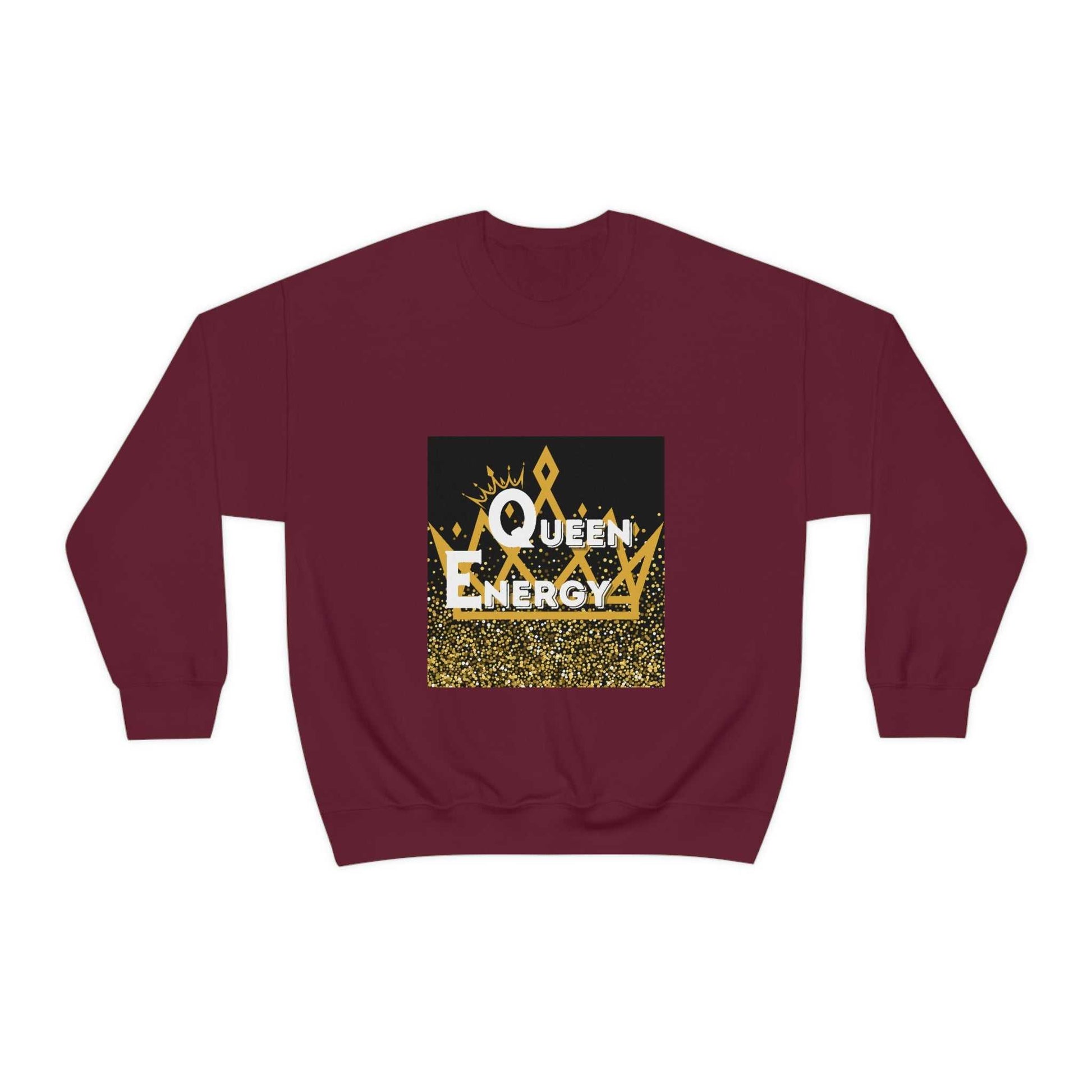 Queen Energy Unisex Heavy Blend™ Crewneck Sweatshirt Hoodies and Sweatshirts Sweatshirt Good Vibes Daily Lab 38
