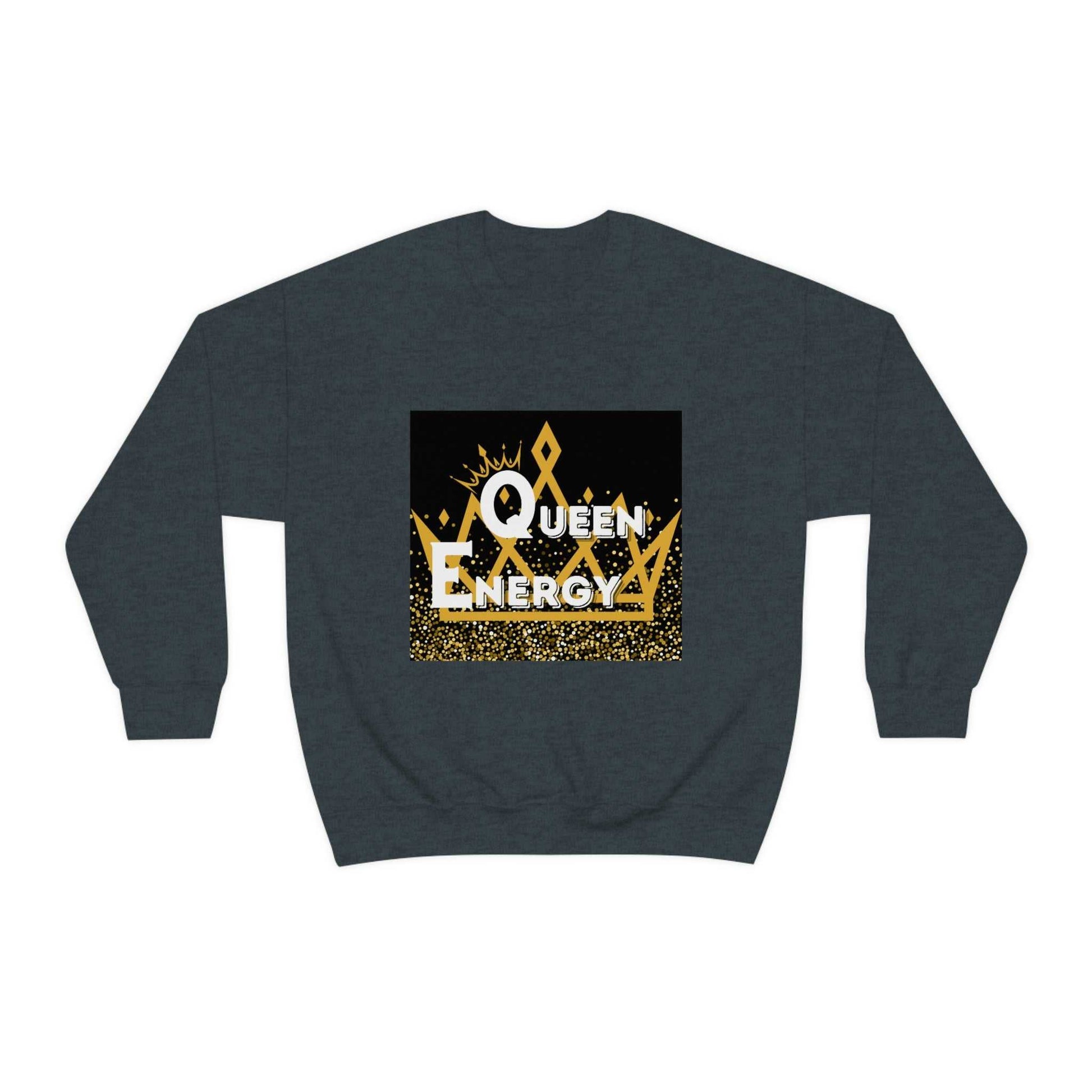Queen Energy Unisex Heavy Blend™ Crewneck Sweatshirt Hoodies and Sweatshirts Sweatshirt Good Vibes Daily Lab 38
