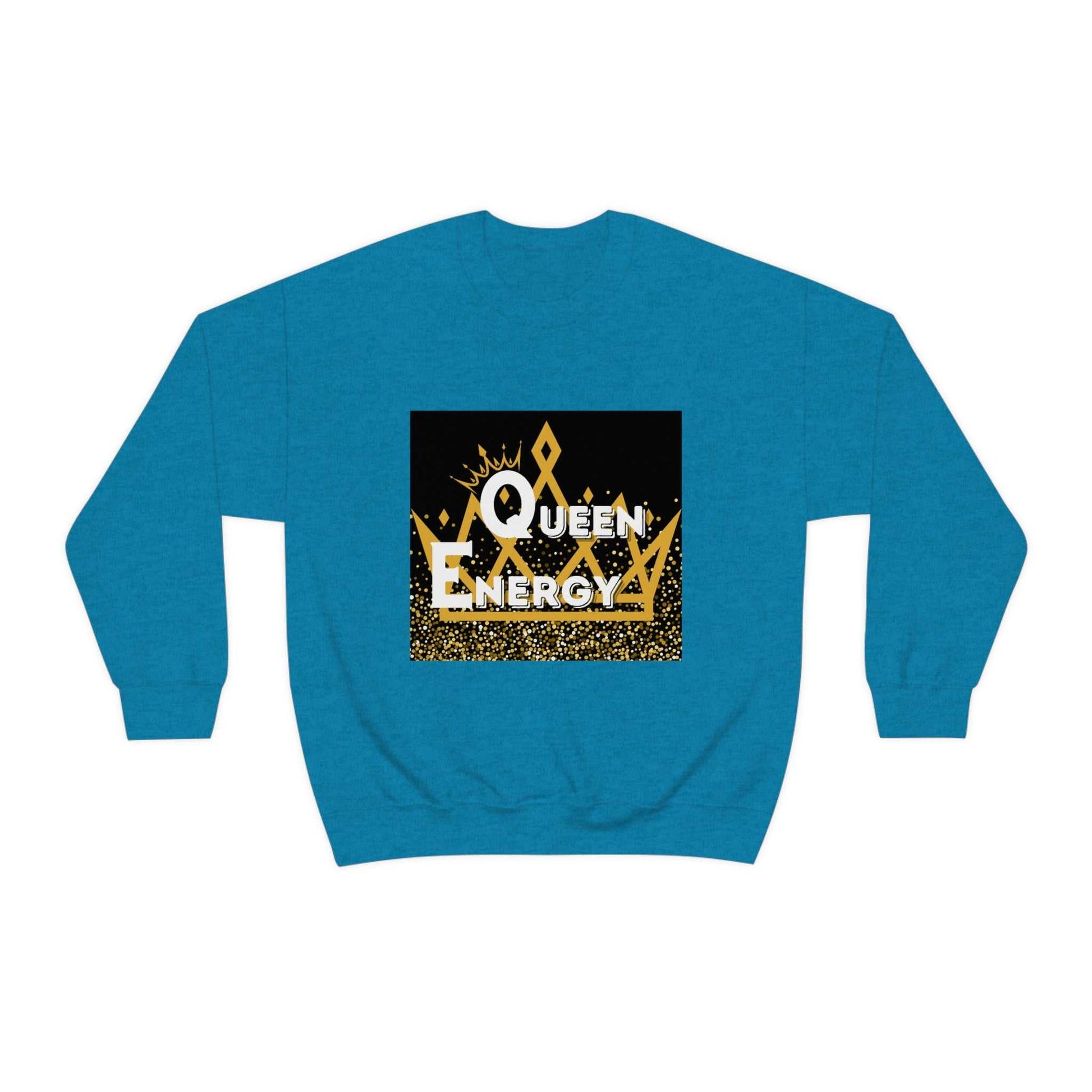 Queen Energy Unisex Heavy Blend™ Crewneck Sweatshirt Hoodies and Sweatshirts Sweatshirt Good Vibes Daily Lab 38