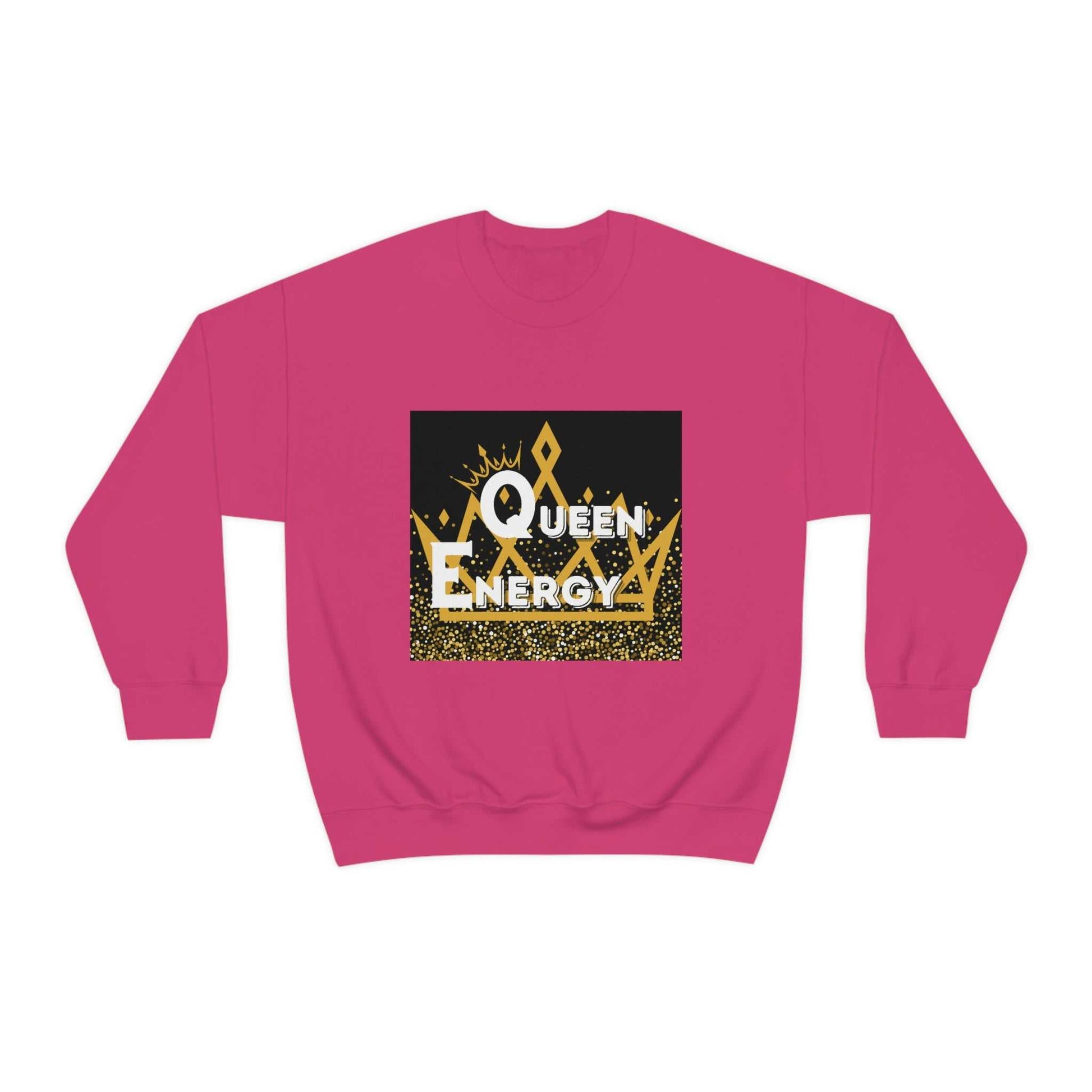 Queen Energy Unisex Heavy Blend™ Crewneck Sweatshirt Hoodies and Sweatshirts Sweatshirt Good Vibes Daily Lab 38