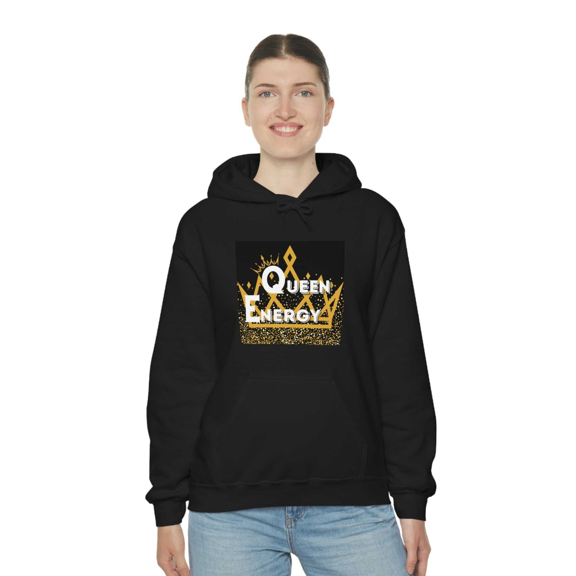 Queen Energy Unisex Heavy Blend™ Hooded Sweatshirt Hoodies and Sweatshirts Hoodie Good Vibes Daily Lab 42