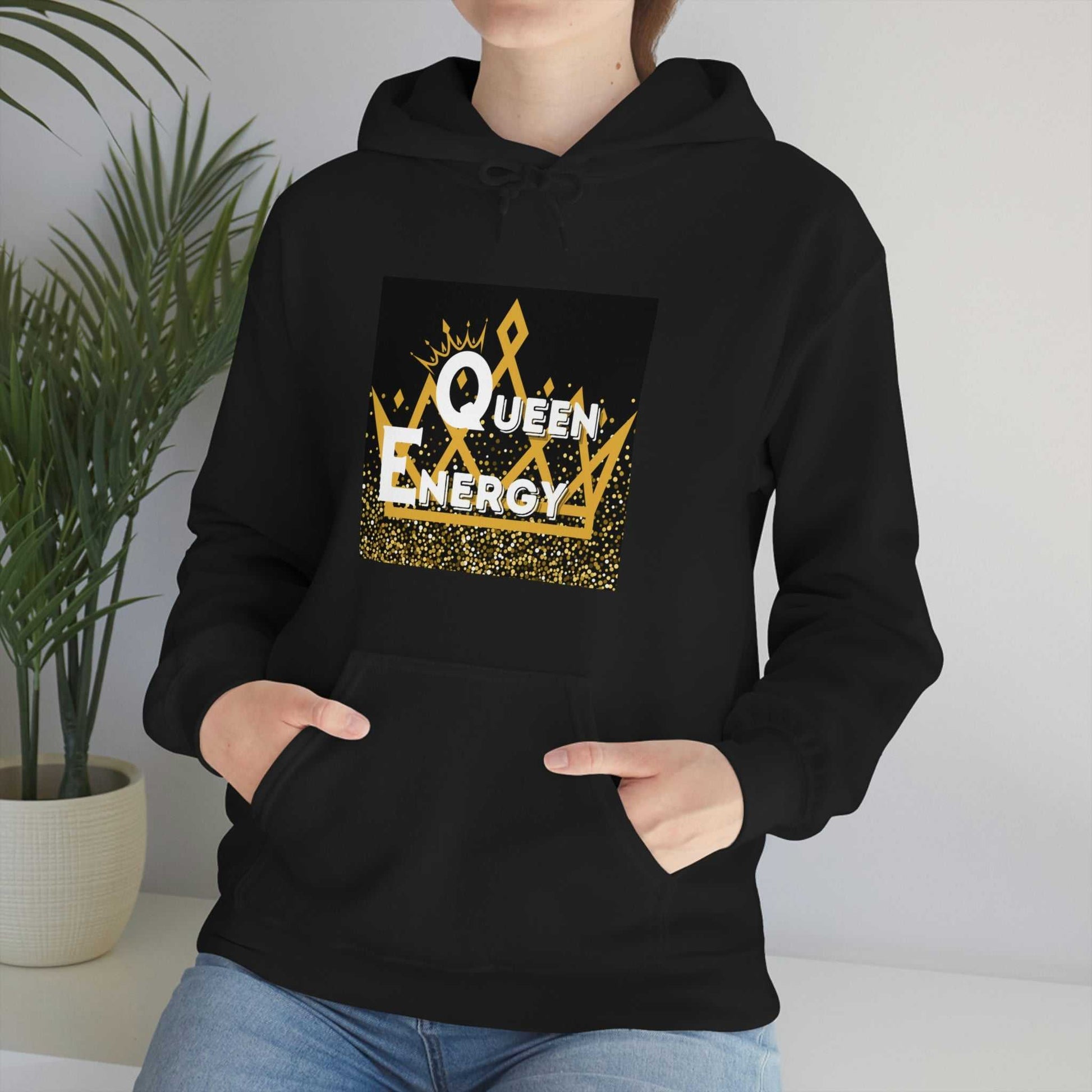 Queen Energy Unisex Heavy Blend™ Hooded Sweatshirt Hoodies and Sweatshirts Hoodie Good Vibes Daily Lab 42