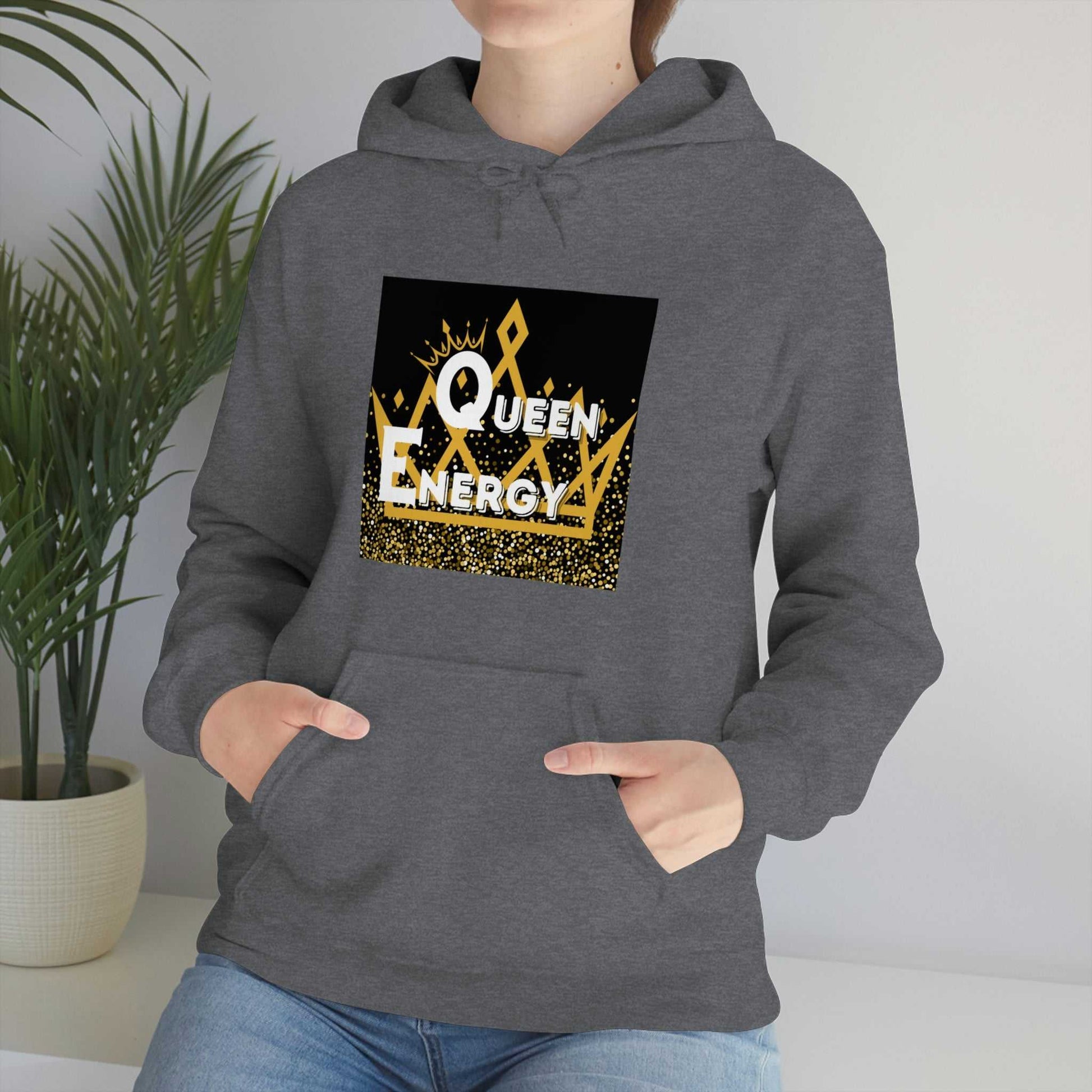 Queen Energy Unisex Heavy Blend™ Hooded Sweatshirt Hoodies and Sweatshirts Hoodie Good Vibes Daily Lab 42