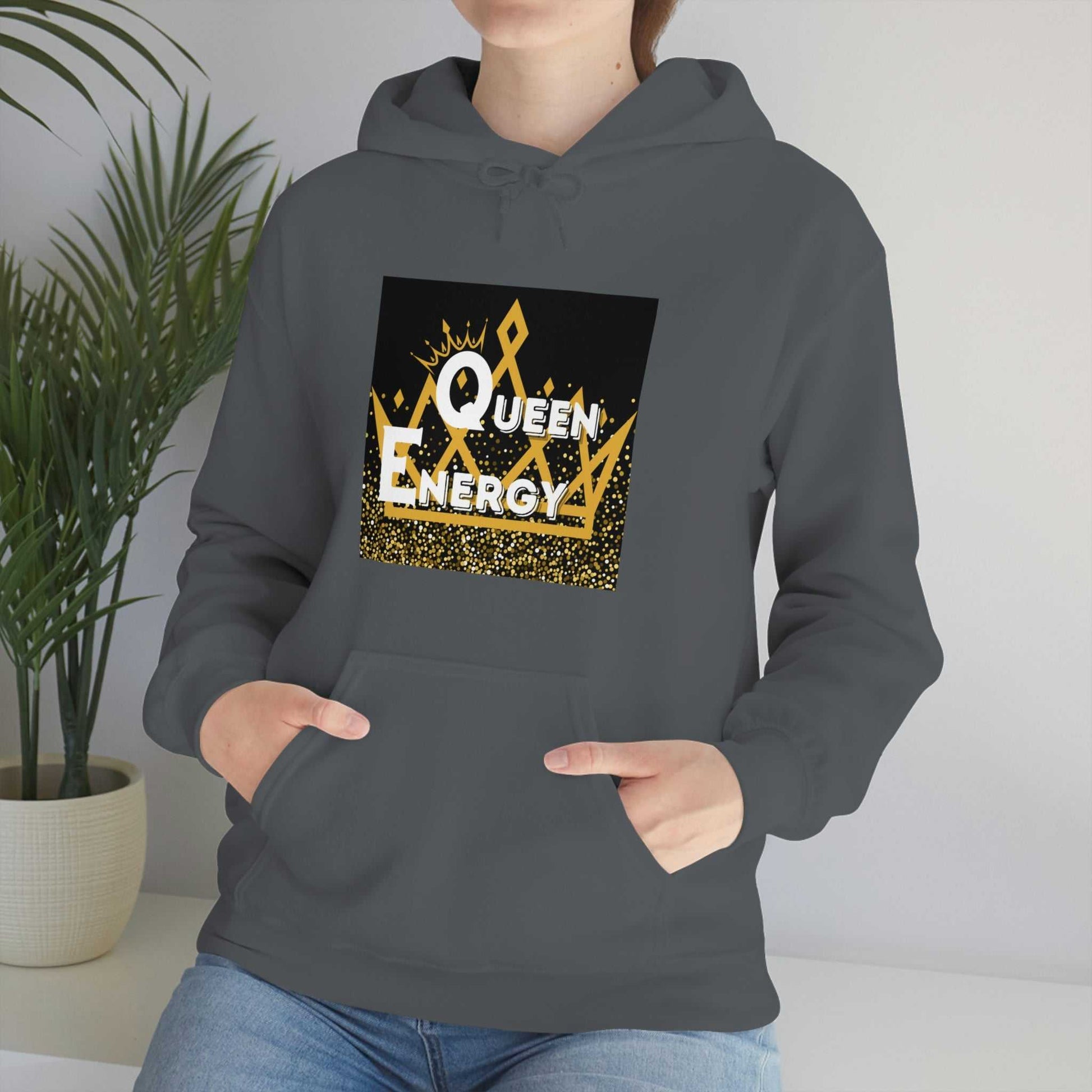 Queen Energy Unisex Heavy Blend™ Hooded Sweatshirt Hoodies and Sweatshirts Hoodie Good Vibes Daily Lab 42