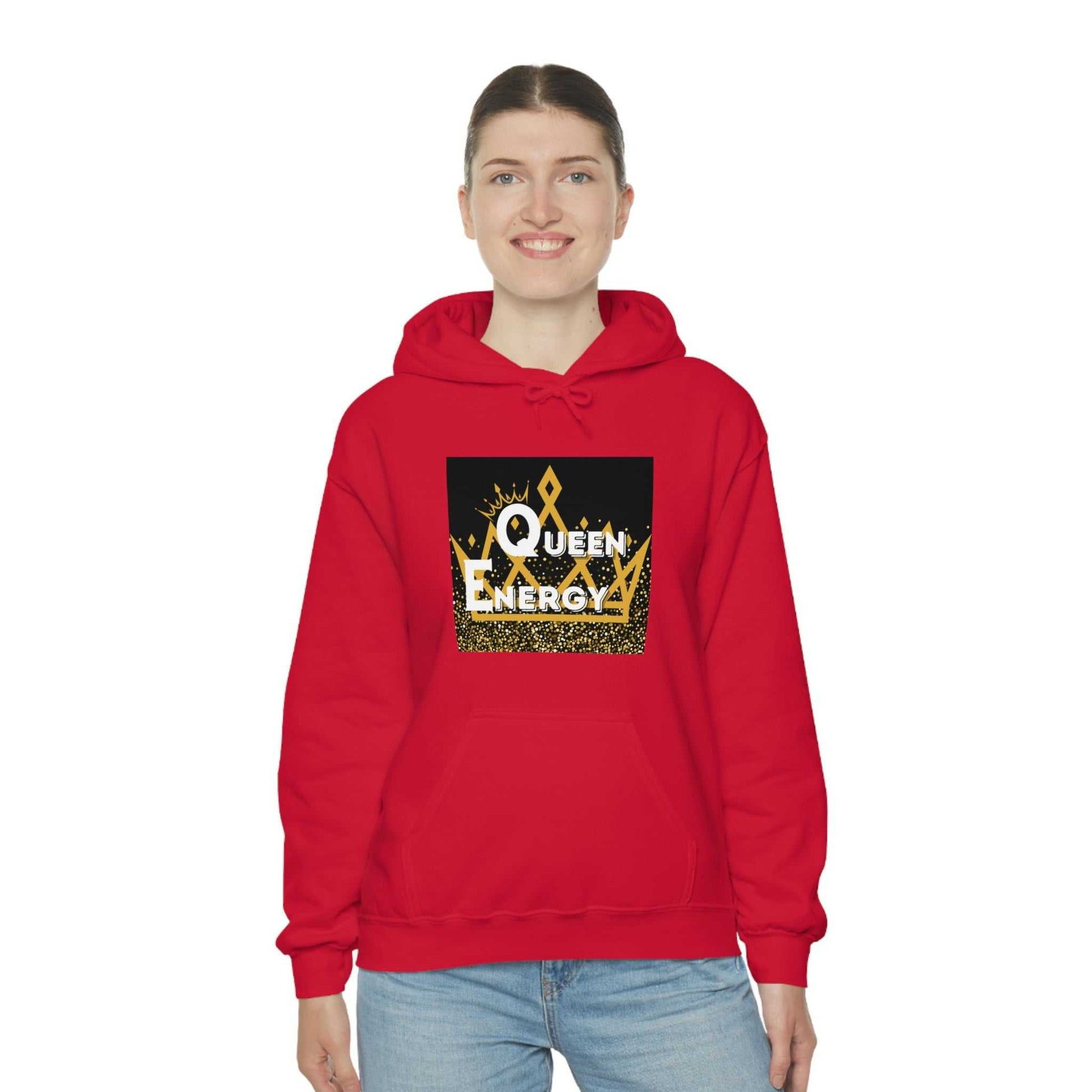 Queen Energy Unisex Heavy Blend™ Hooded Sweatshirt Hoodies and Sweatshirts Hoodie Good Vibes Daily Lab 42