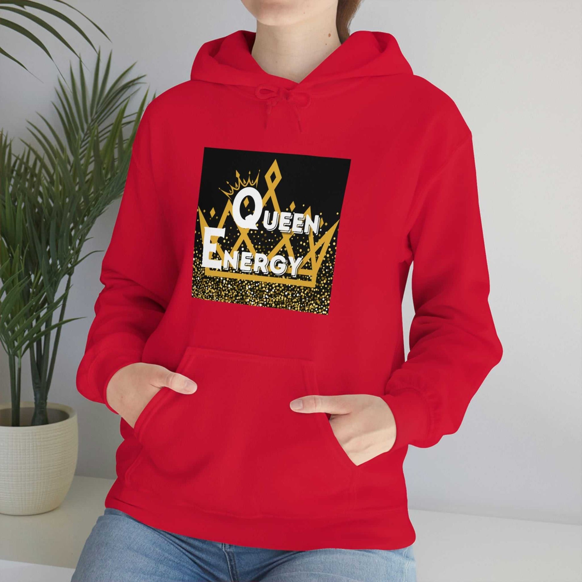 Queen Energy Unisex Heavy Blend™ Hooded Sweatshirt Hoodies and Sweatshirts Hoodie Good Vibes Daily Lab 42