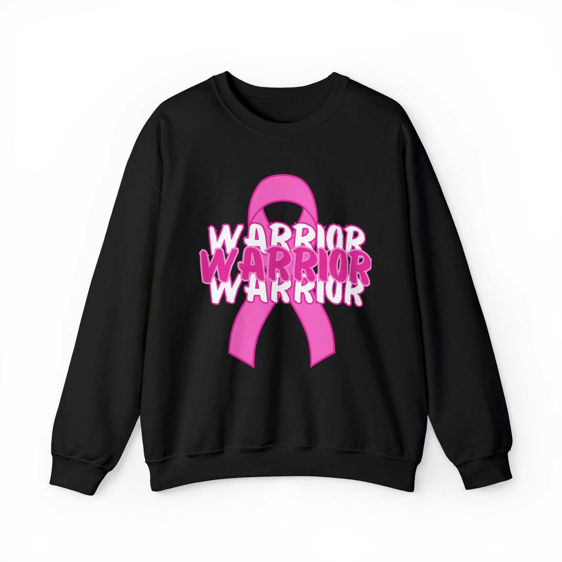 Warrior Heavy Blend™ Crewneck Sweatshirt Breast Cancer Awareness Sweatshirt Good Vibes Daily Lab 49