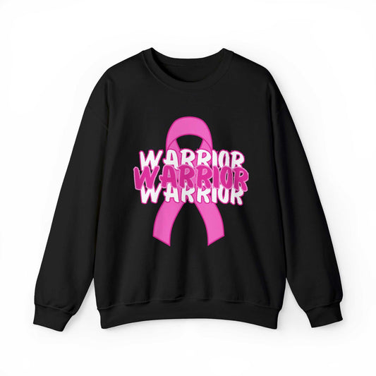 Warrior Heavy Blend™ Crewneck Sweatshirt Breast Cancer Awareness Sweatshirt Good Vibes Daily Lab 49